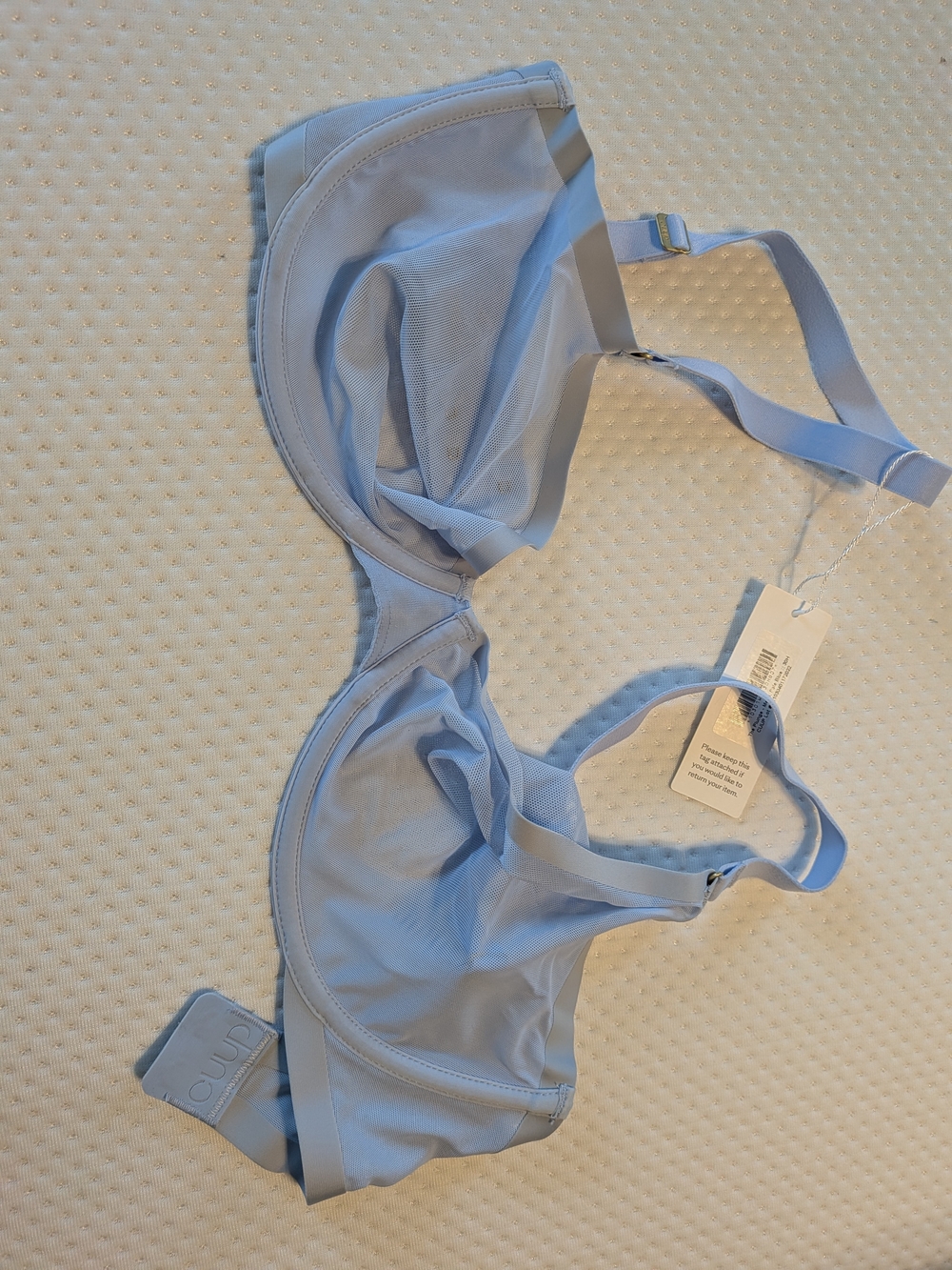 Light Blue Sheer Wire Bra - Women Intimates & Sleepwear